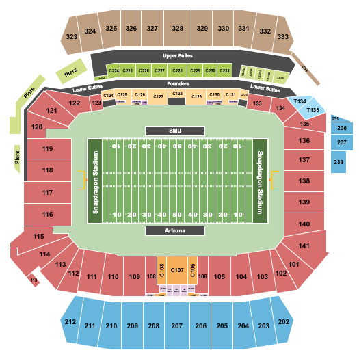 Snapdragon Stadium University of Arizona Seating Chart